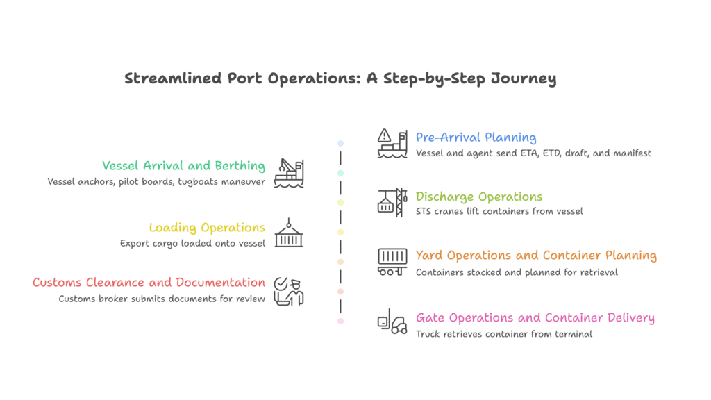 How Port Operations Work — Step by Step
